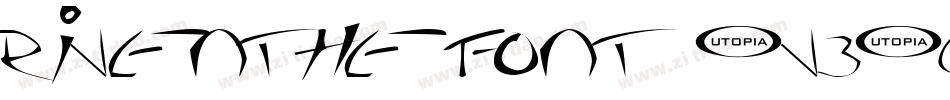 Riven The Font (v3.0)字体转换
